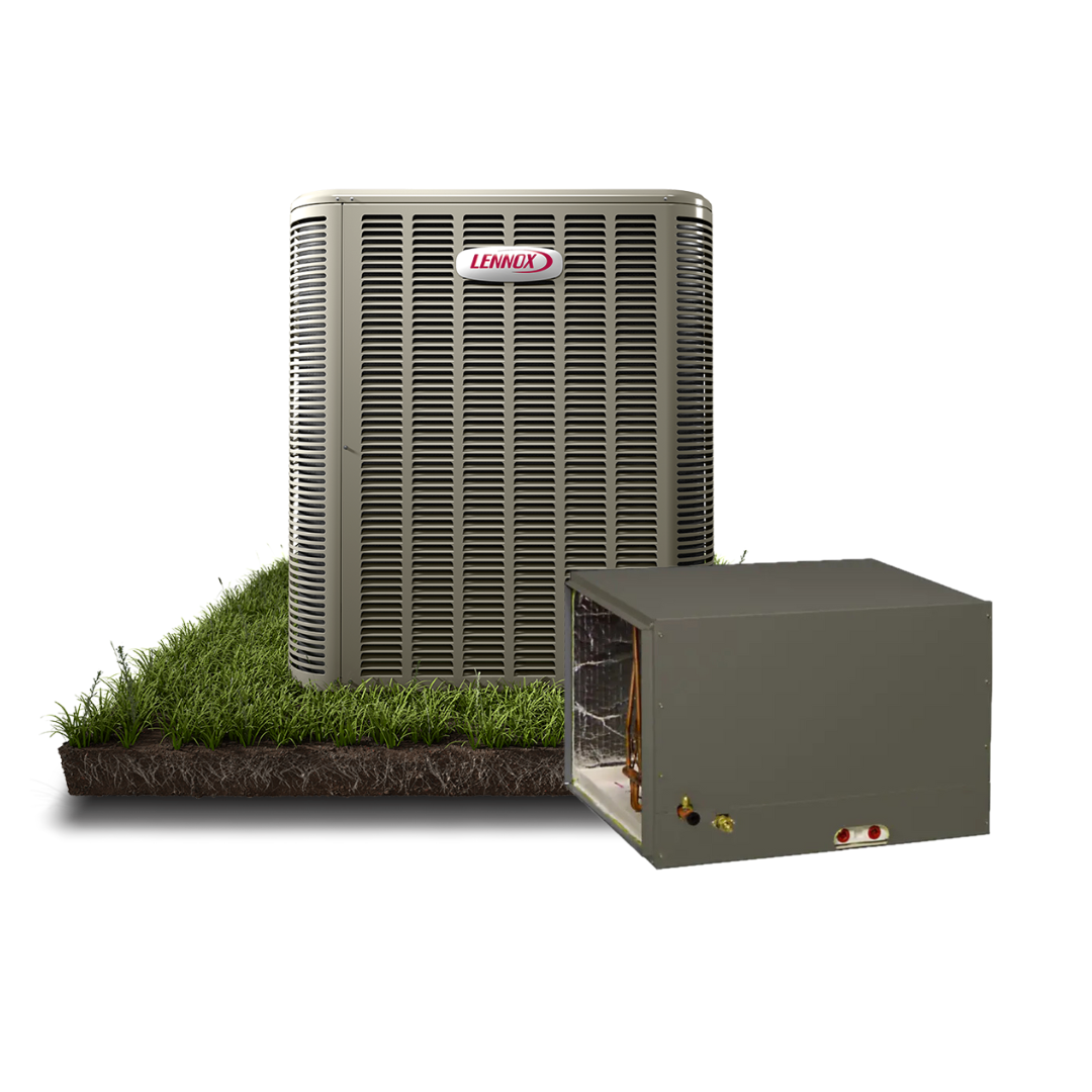 Lennox 14.3 SEER2 1.5 Ton Condenser and Upflow Coil ML14KC1-018 - CK40CT-24A