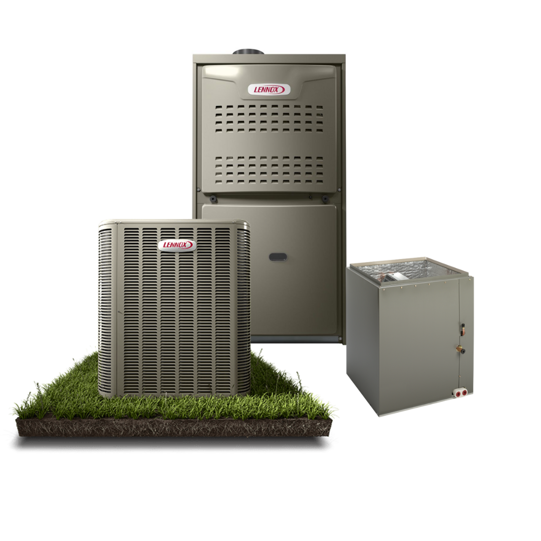 Lennox 17 SEER2 3 Ton Horizontal Gas System ML17KC2-036 - CK40HT-36B - ML180UH070V36B